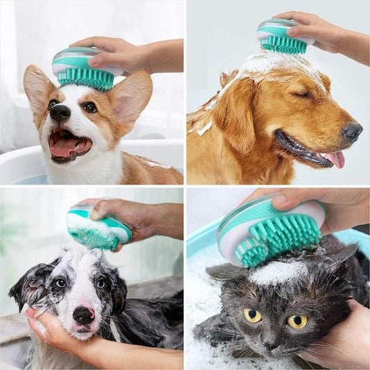 BrossyDog™ - Brosse de bain pour animaux 2 en 1 | chien - Toutoupitou